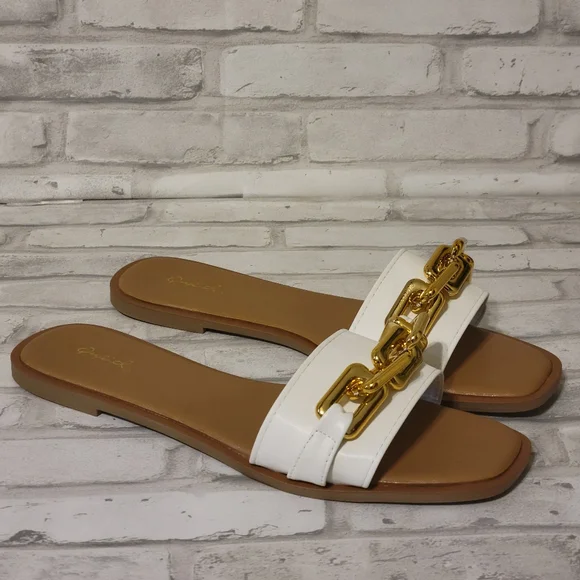 White One Band Sandal - Picture 3 of 4